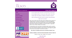 Desktop Screenshot of missvickyspetsitting.com